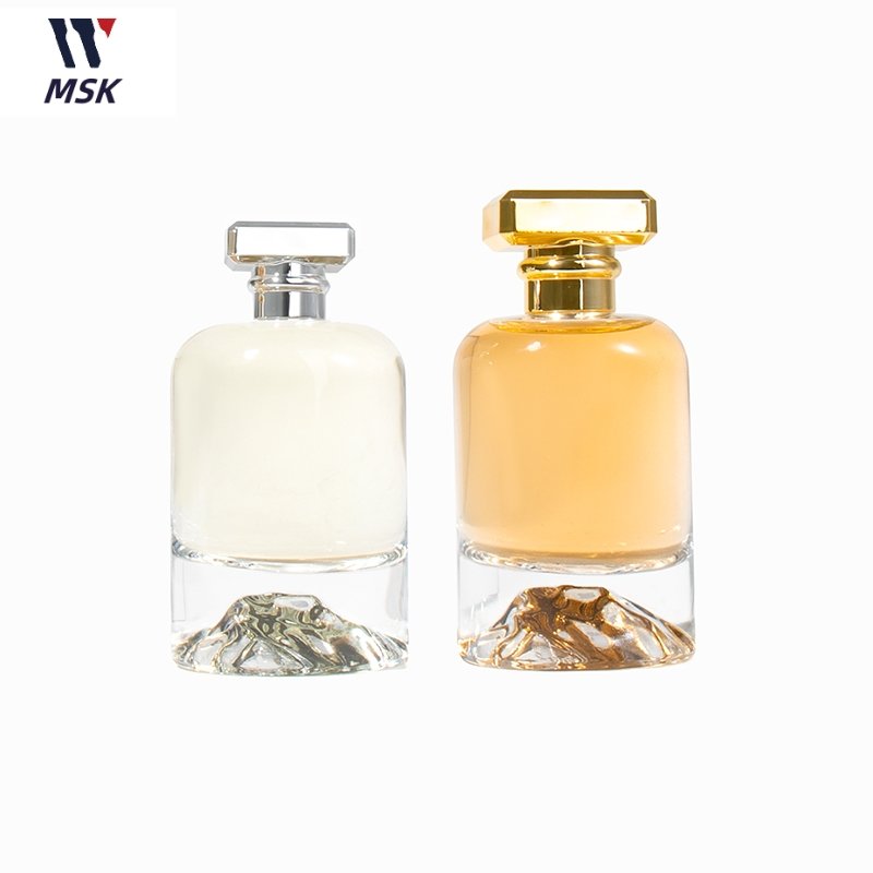 Design 30ml 50ml Cosmetic Packaging Clear Fragrance Empty Luxury Female Parfum Glass Spray Perfume Bottle