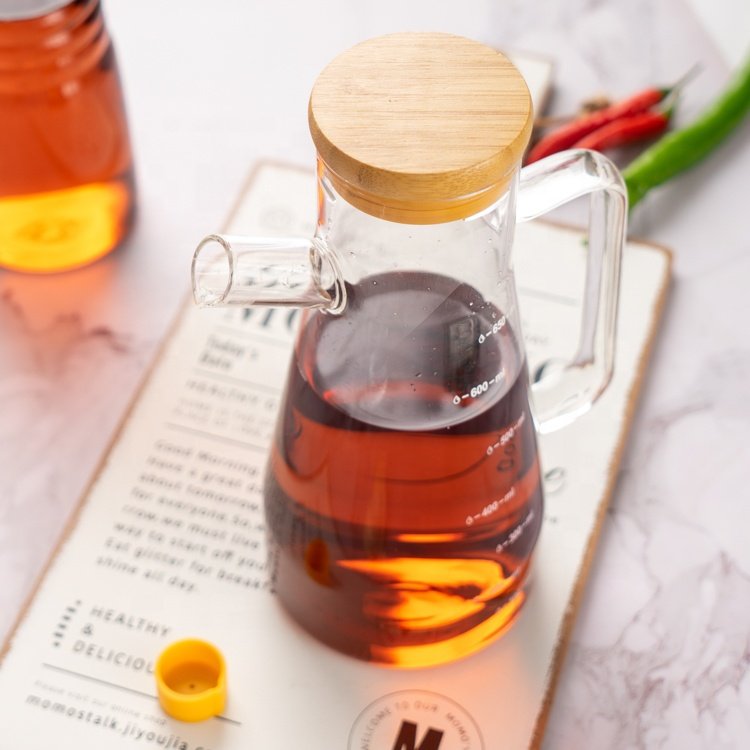 Borosilicate Glass Leakage-Proof Vinegar Oil Bottle For Restaurant Glass Bottle For Oil Or Vinegar Home Hotel Oil Vinegar Cruet
