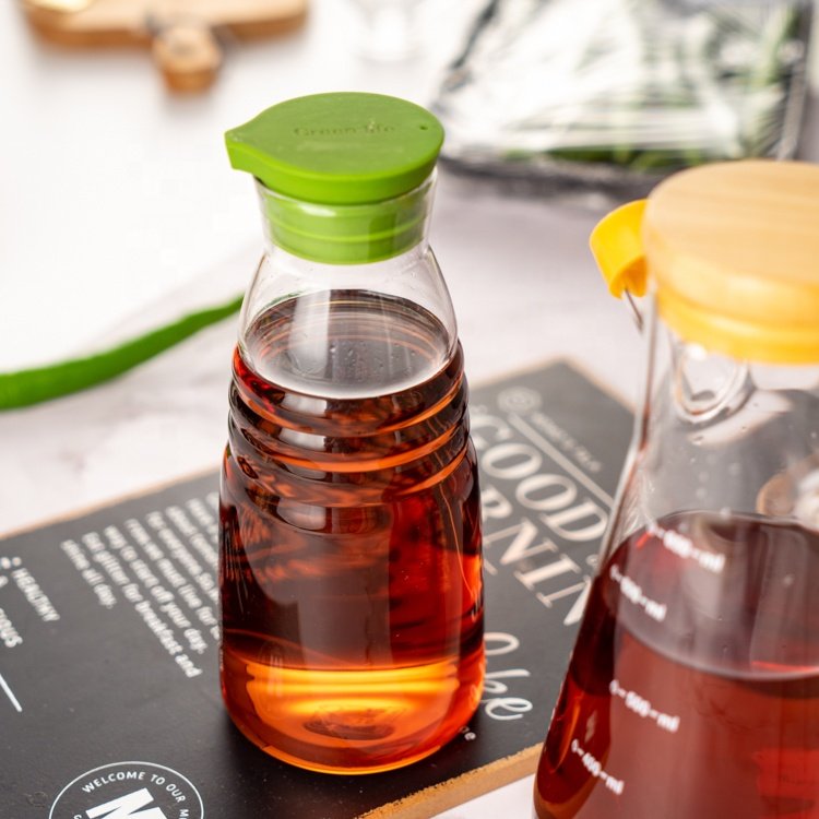 Borosilicate Glass Leakage-Proof Vinegar Oil Bottle For Restaurant Glass Bottle For Oil Or Vinegar Home Hotel Oil Vinegar Cruet