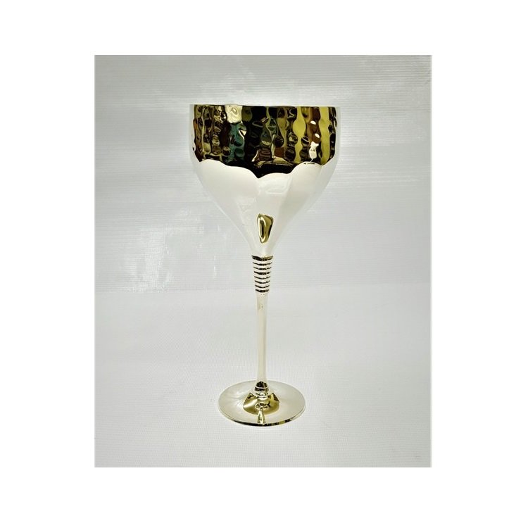 Metal Wine Tumbler Goblet With Silver Plating Finishing Modern Design European Style High Quality For Drinking