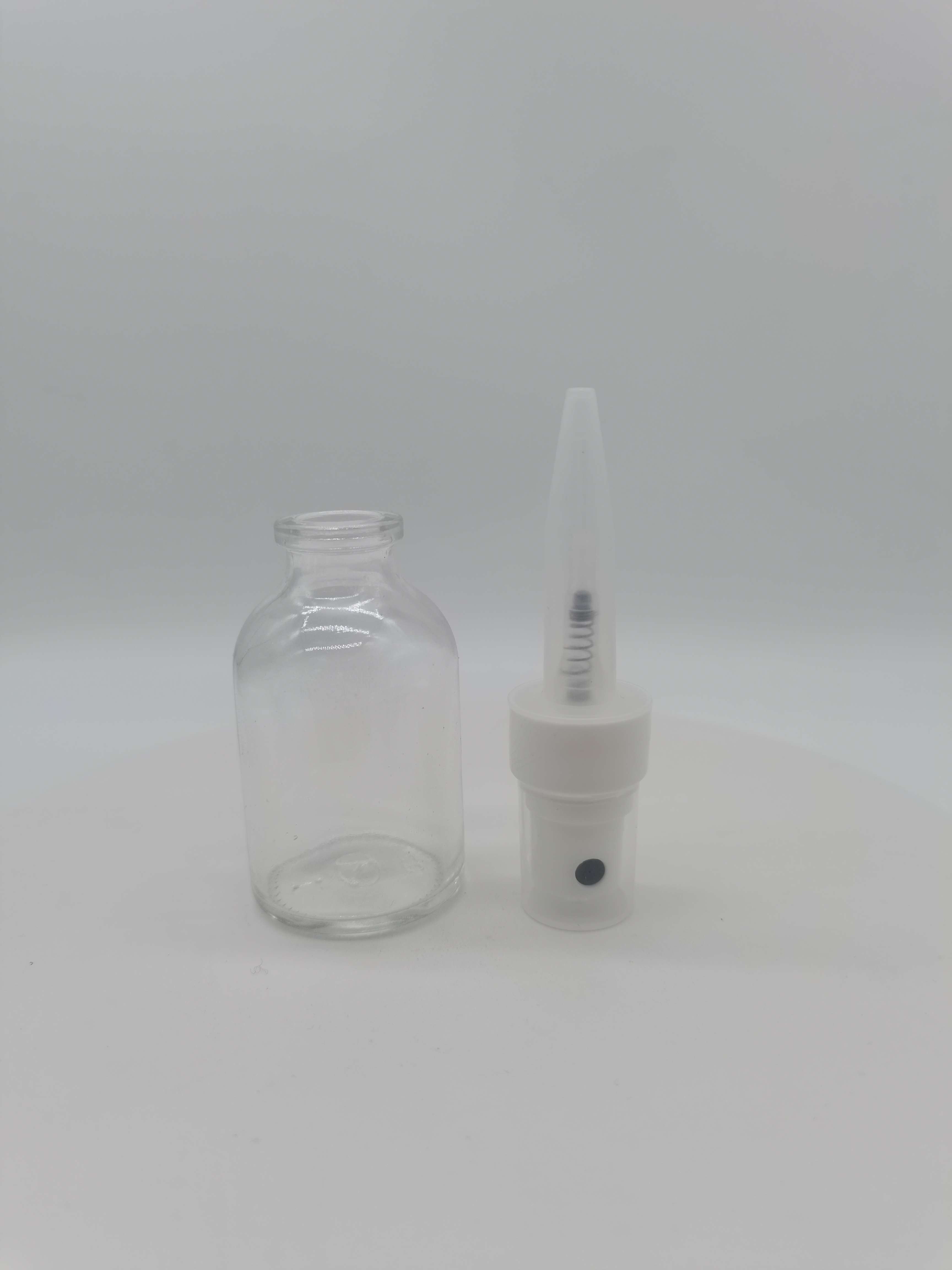 hot sale empty 10ml 20ml 30ml 50ml 60ml SPG Shandong glass bottle mist spray frosted serum bottle snap on sealed mist spray