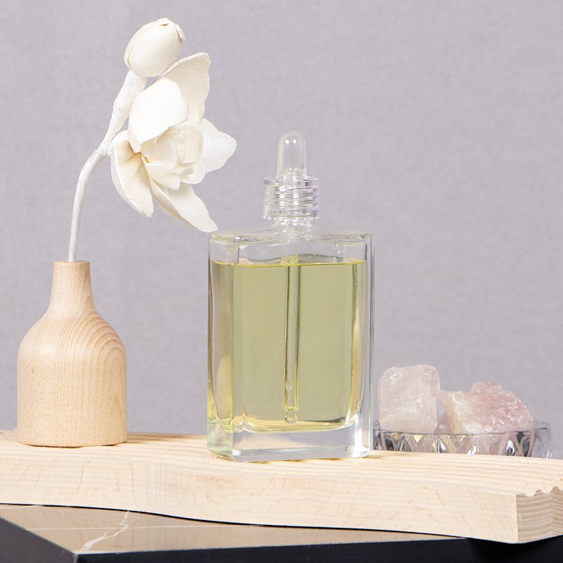 Glass Luxury Oil Bottle with Crystal Factory Direct Wholesale High Quality 30ml 50ml 100ml Cosmetic Screen Printing PUMP Sprayer