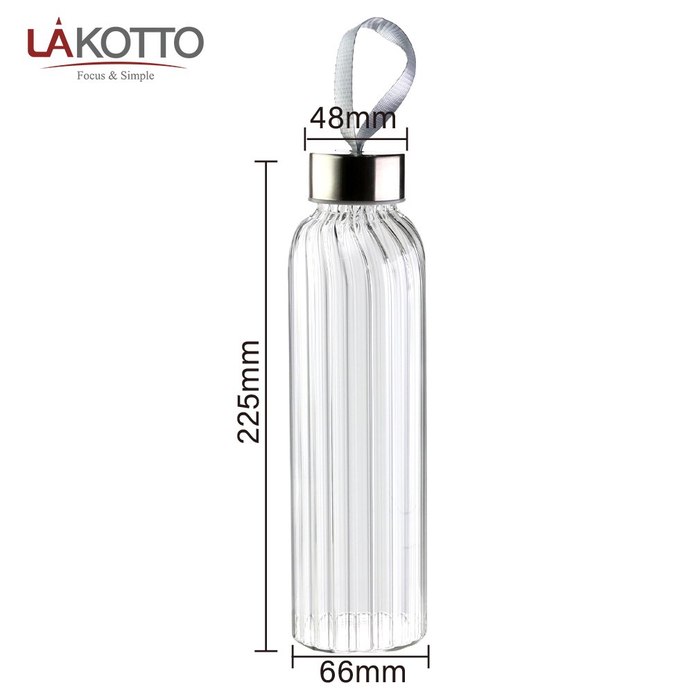 Custom logo wholesale luxury premium reusable borosilicate drinking glass water bottles with seal lid
