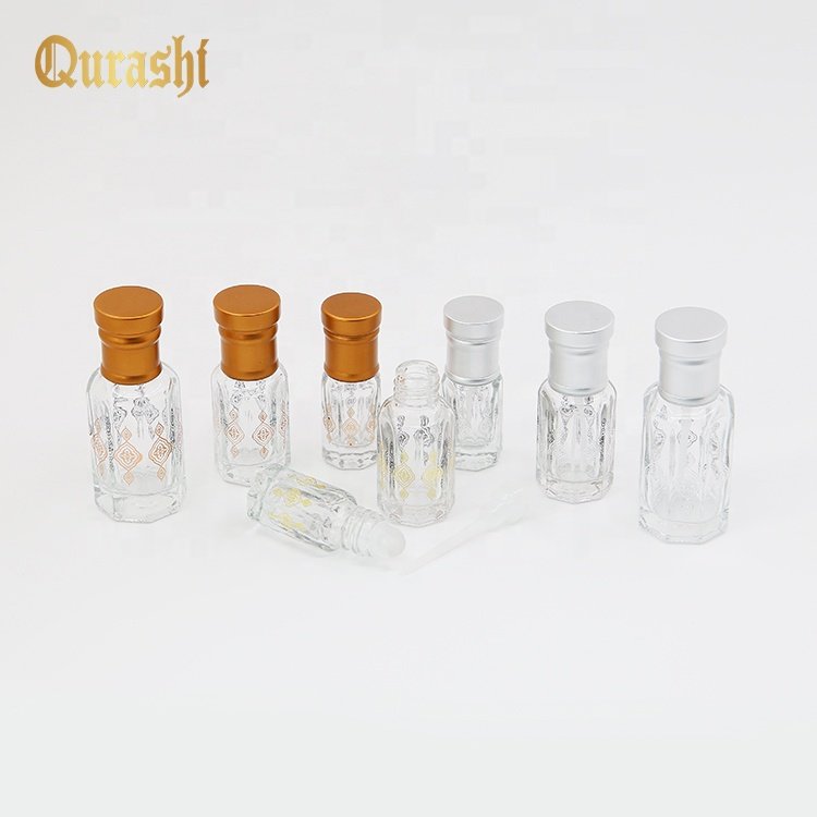 6ml octagonal glass bottle