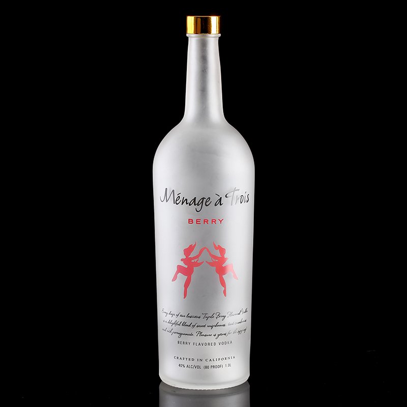 Jingbo 500ml 700ml Frosted Liquor Vodka Whiskey Gin Rum Glass Bottle