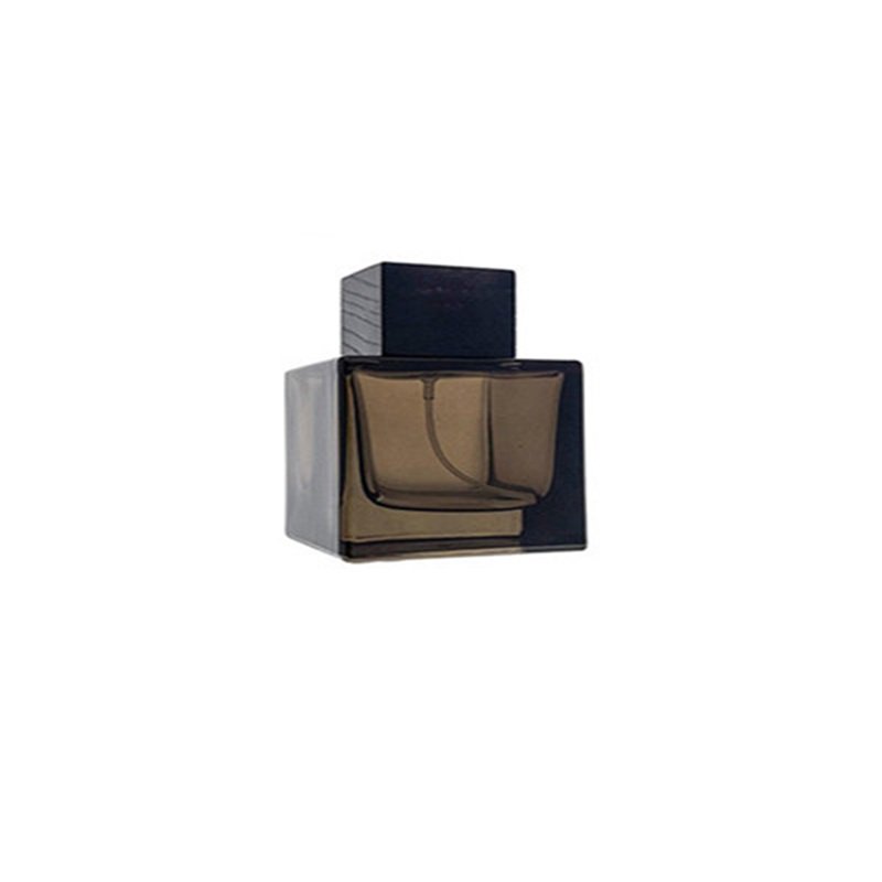 New square transparent perfume bottle 50ml 100ml empty perfume glass bottle