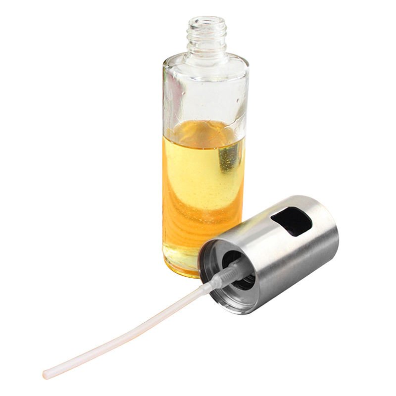 Olive 100ml Glass 304 Stainless Steel Portable Oil Bottle Sprayer Spray Bottle Bbq Oilbottle Spray Bottle For Kitchen Cooking