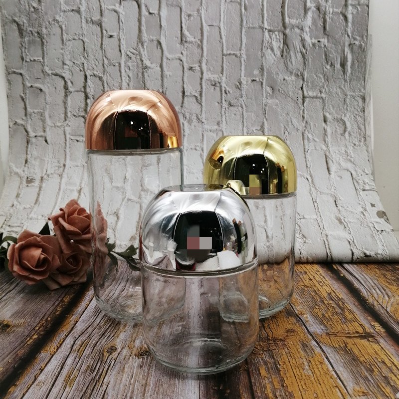 Capsule glass bottle airtight food storage canister containers jam bottle honey jar