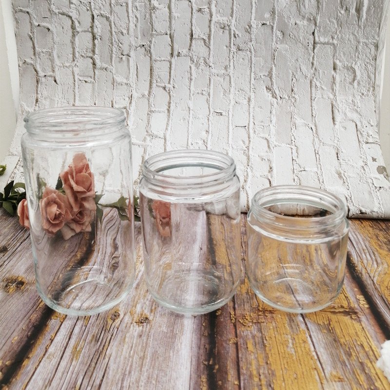 Capsule glass bottle airtight food storage canister containers jam bottle honey jar