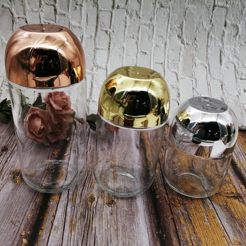 Capsule glass bottle airtight food storage canister containers jam bottle honey jar