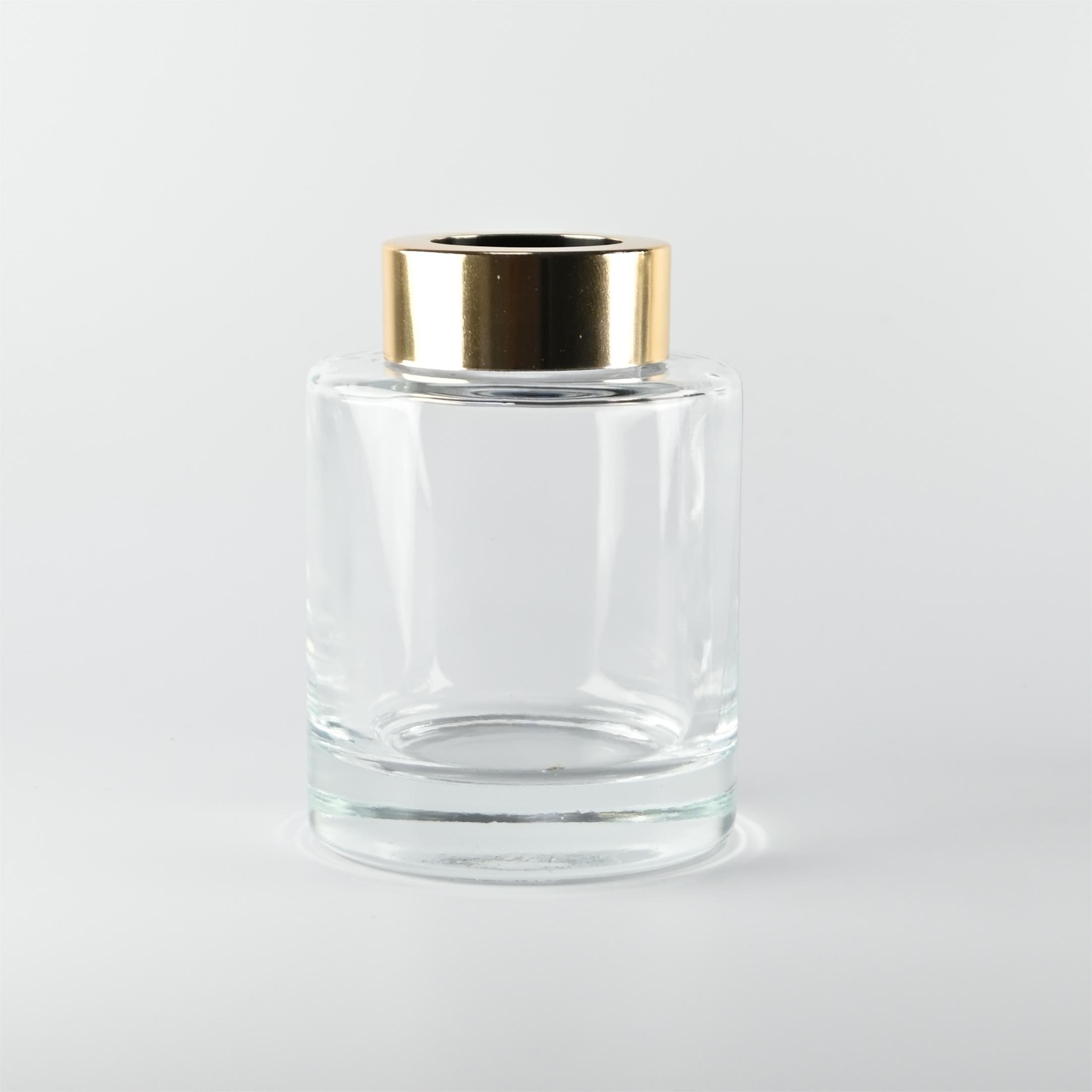 Luxury glass round bottles diffuser 50ml 100ml 120ml 200ml glass bottle for reed diffuser
