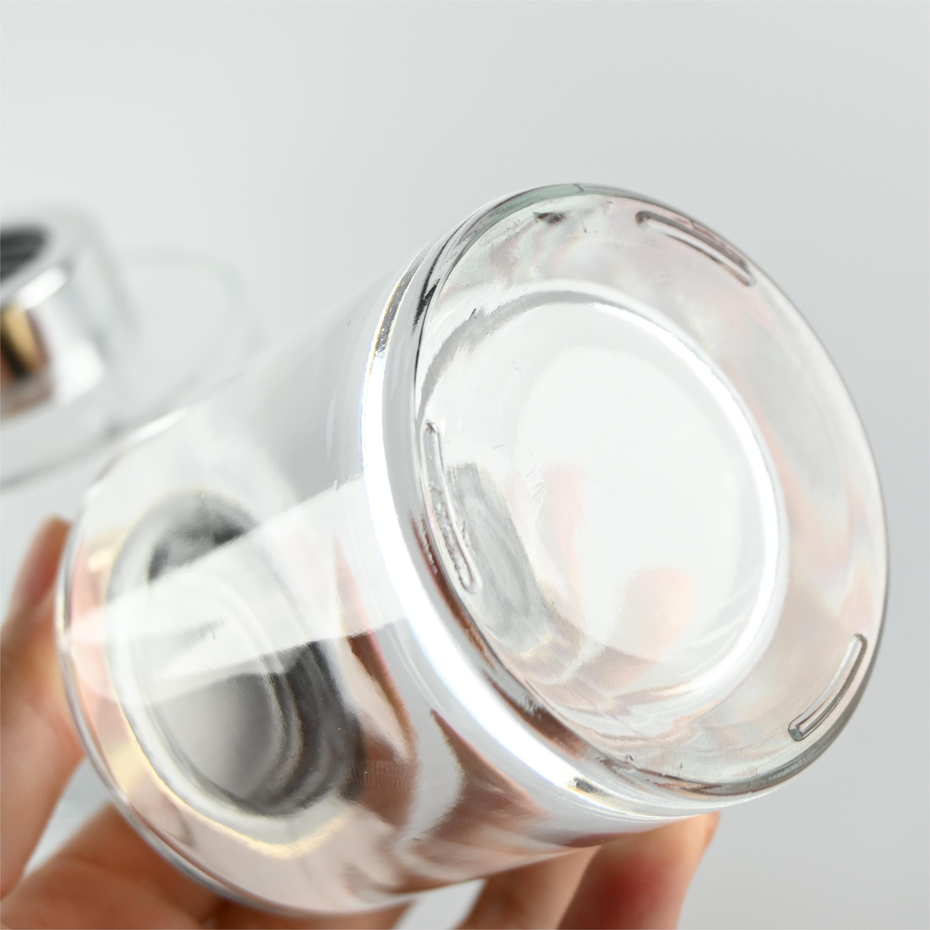 Luxury glass round bottles diffuser 50ml 100ml 120ml 200ml glass bottle for reed diffuser