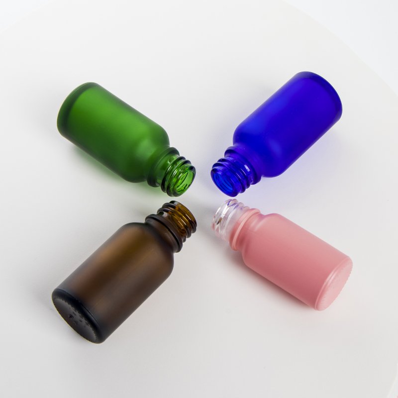 10ml 20ml 30ml 50ml 60ml 80ml 100ml high-quality color eye oil bottle Amber essential oil frosted glass dropper bottle with drop