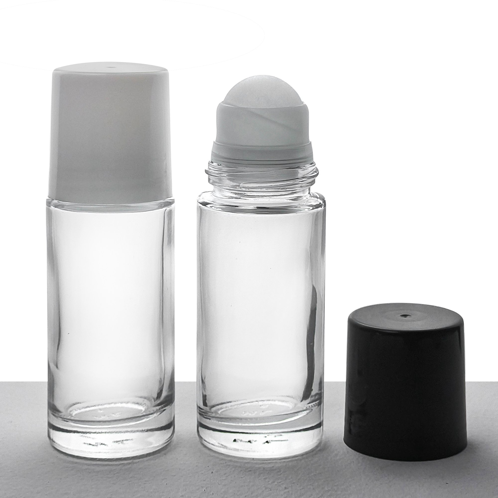 Made in China sell well roll on bottles 30ml wholesale OEM roller ball glass bottle roll on luxury roll on 50ml bottle