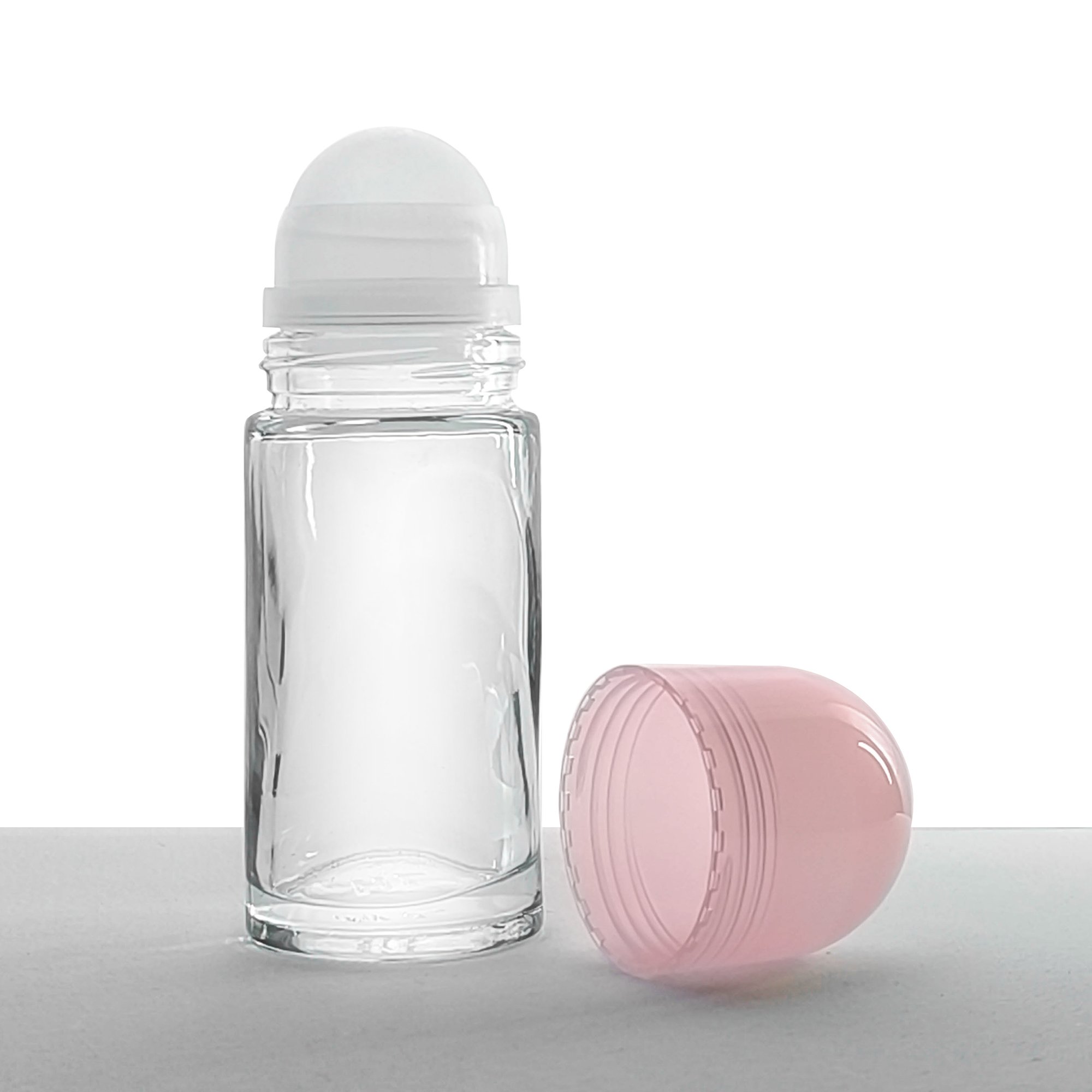 Made in China sell well roll on bottles 30ml wholesale OEM roller ball glass bottle roll on luxury roll on 50ml bottle