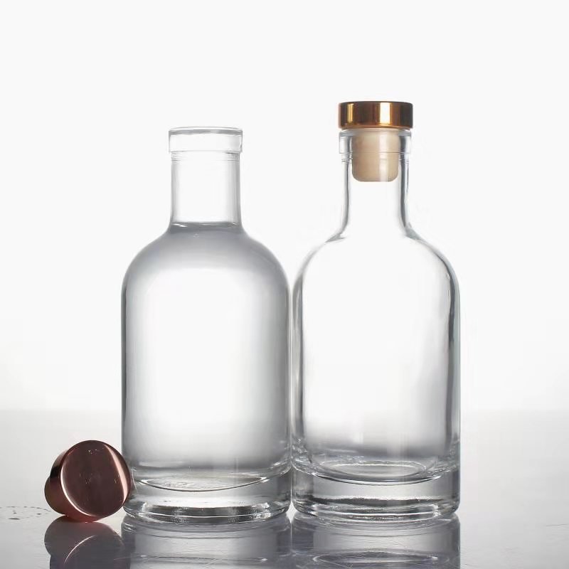750ml 700ml custom extra flint glass bottle with stopper/screw cap for whisky liquor bouteille en verre