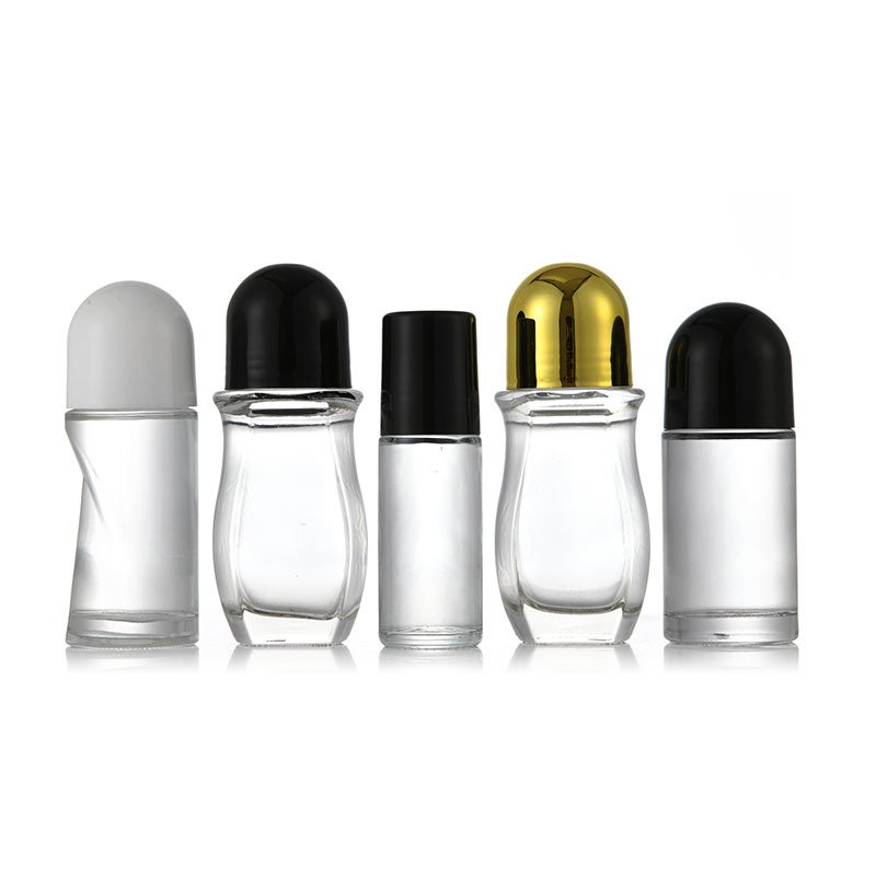 Custom 30ml 50ml Empty Leak Proof Perfume Essential Oil Roll On Glass Bottle