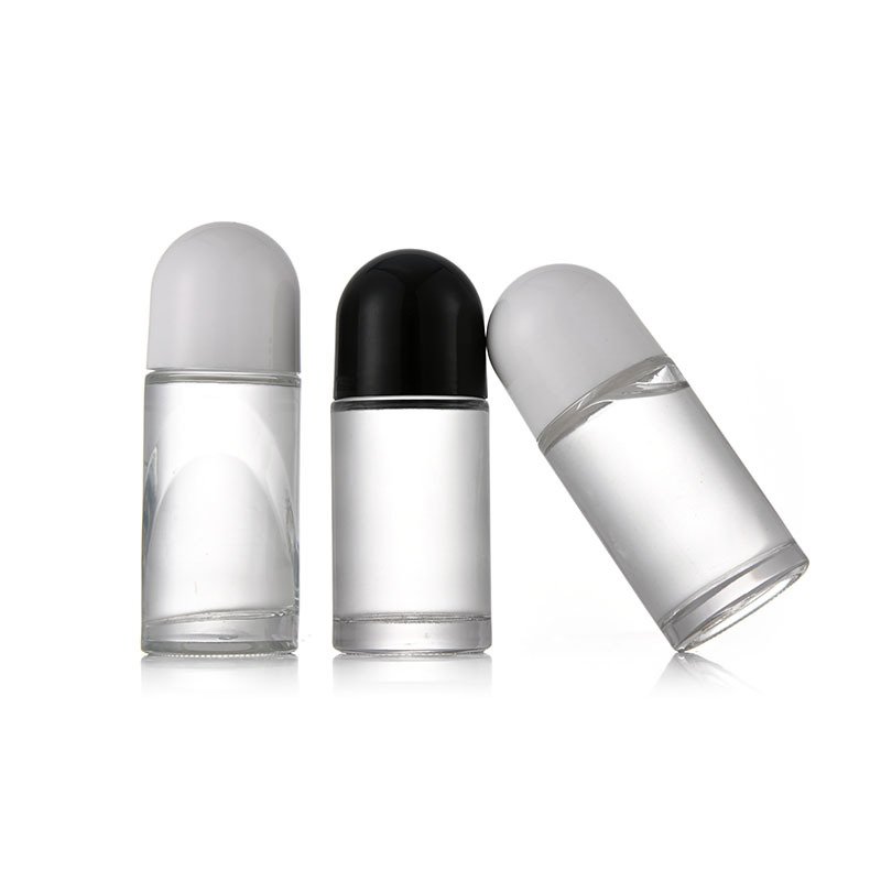 Custom 30ml 50ml Empty Leak Proof Perfume Essential Oil Roll On Glass Bottle