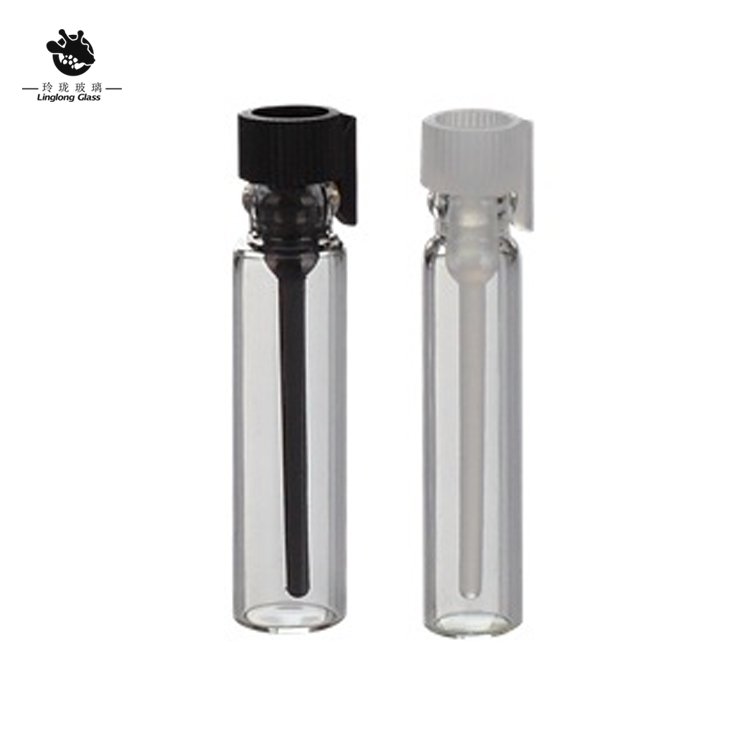 mini perfume sample tester glass vials fragrance glass bottle 0.8ml 1.5ml 1ml 2ml