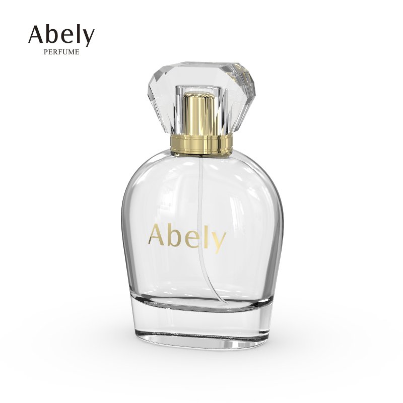 Abely Custom Design 100ml Luxury Empty Crimp Fragrance Glass Bottle Wholesale Unique Perfume Bottle With Box