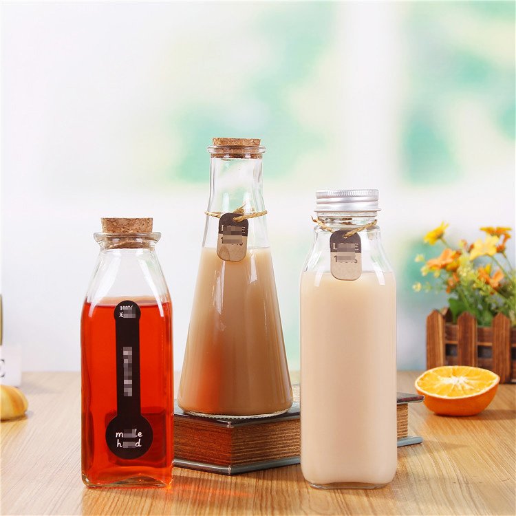 MAYSURE Empty Lead Free Thickened Wholesale Glass Beverage Bottles Fruit Juice Shot Bottles Cold Brew Coffee Glass Bottle