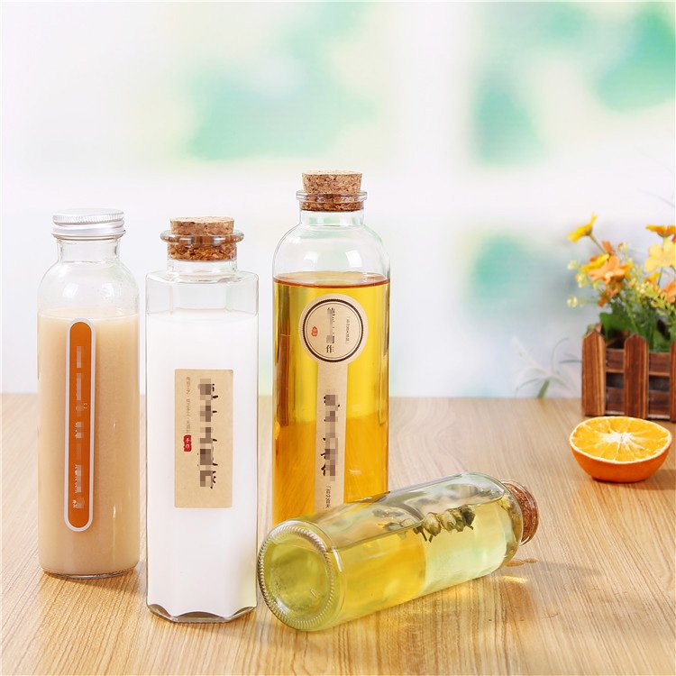 MAYSURE Empty Lead Free Thickened Wholesale Glass Beverage Bottles Fruit Juice Shot Bottles Cold Brew Coffee Glass Bottle