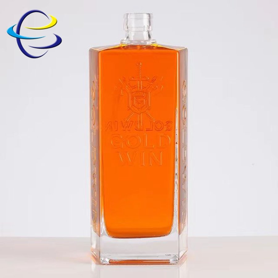 wholesale brandy xo spirits 750 ml1000ml glass bottle alcohol whiskey gin glass wine liquor vodka bottle