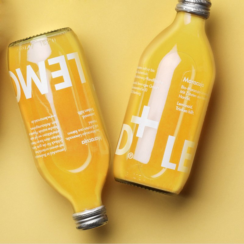 300ml 500ml boston round glass bottles clear with aluminum cap for glass juice bottles