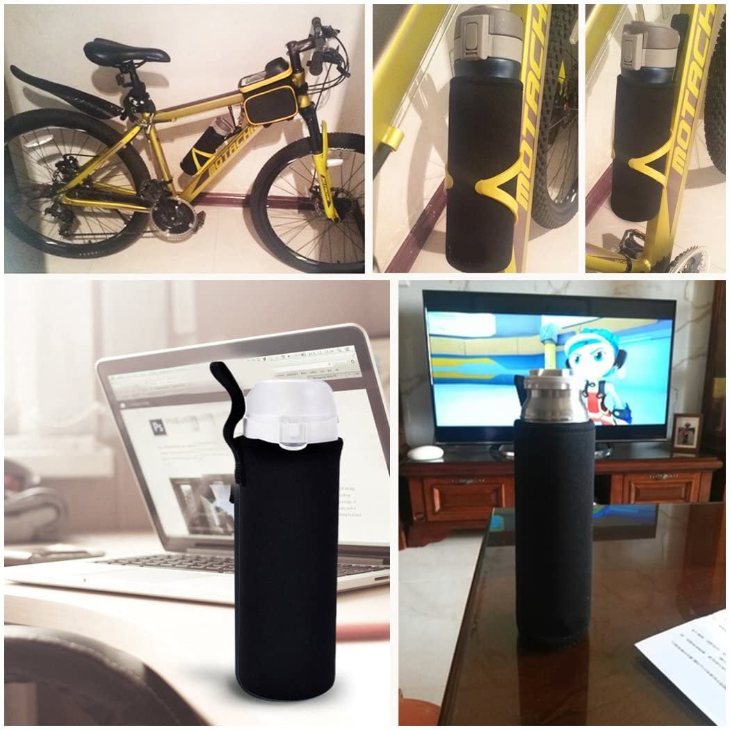 Custom Logo Eco Friendly Neoprene Sleeve Carrying Cover for Stainless Steel Water Bottle Insulated Tumbler Glass Bottle