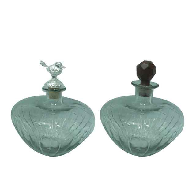 Royal Designer Colorful Glass Perfume Bottle For Multi Fragrance Storage Clear Glass Bottle Fragrance Storage Glass Bottle