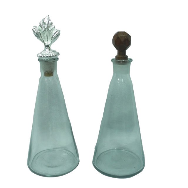 Royal Designer Colorful Glass Perfume Bottle For Multi Fragrance Storage Clear Glass Bottle Fragrance Storage Glass Bottle