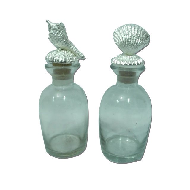 Royal Designer Colorful Glass Perfume Bottle For Multi Fragrance Storage Clear Glass Bottle Fragrance Storage Glass Bottle