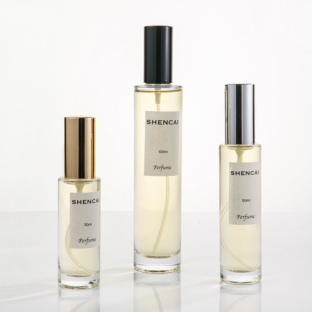 Refill Empty Glass 30ml 50ml 1.7Oz 100ml Screw Spray Slim Cylinder Fine Atomizer Perfume bottle