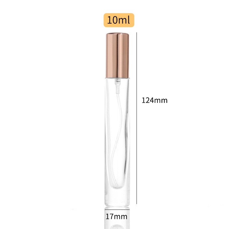 Hot Selling Travel Glass Small 10ml Atomizer Refillable Perfume Spray Bottle Empty Pocket Gift Spray Perfume Bottle