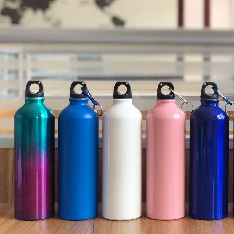 Outdoor Gym Water Jug Customized BPA Free Water Bottles Custom Logo Aluminum Metal CLASSIC Giveaways Unisex with Lid Accessories
