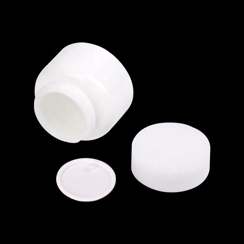 boston round opal glass empty cosmetic serum bottle 30ml 50ml 100ml 120ml and 50g glass cream jar for cosmetic packaging