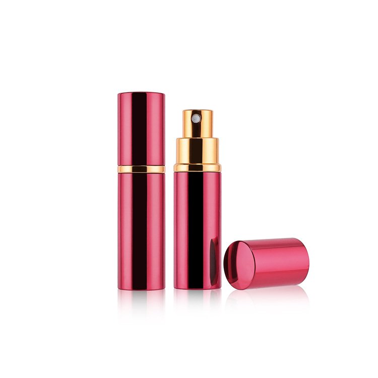 Empty-perfume-bottles Custom Cylinder Fancy Thick Bottom Empty Perfume Bottles 10ml Mini Travel Cosmetic Perfume Glass Bottle