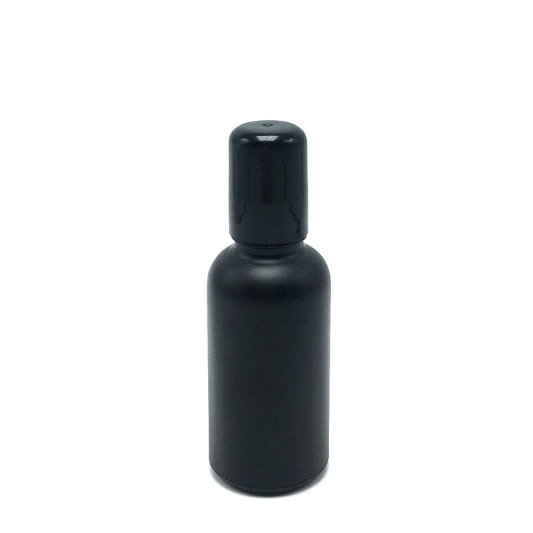 5ml 10ml 20ml 30ml 50ml matte frosted glass dropper black bottle