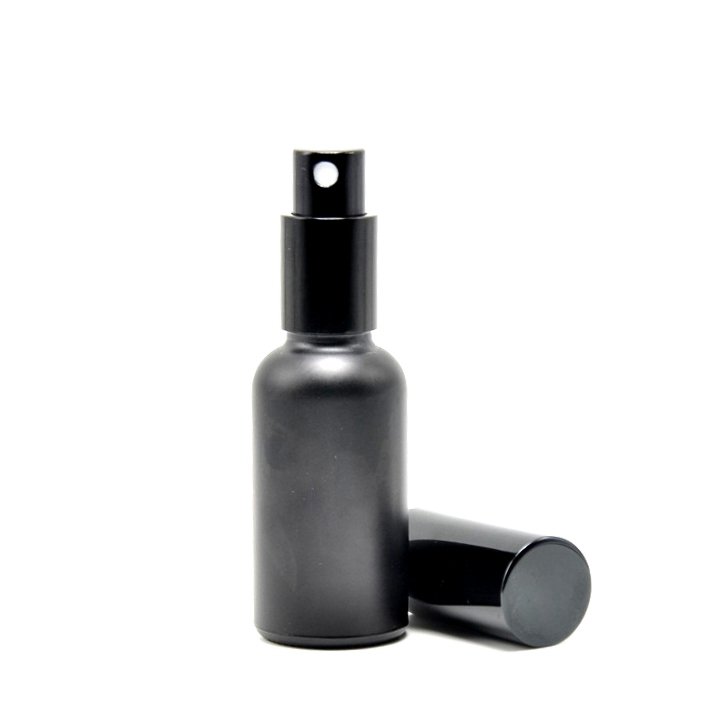 5ml 10ml 20ml 30ml 50ml matte frosted glass dropper black bottle