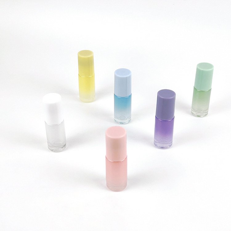 5ml 10ml Gradient Pearlescent Colour Perfume Lipcare Serum Roll On Glass Bottle