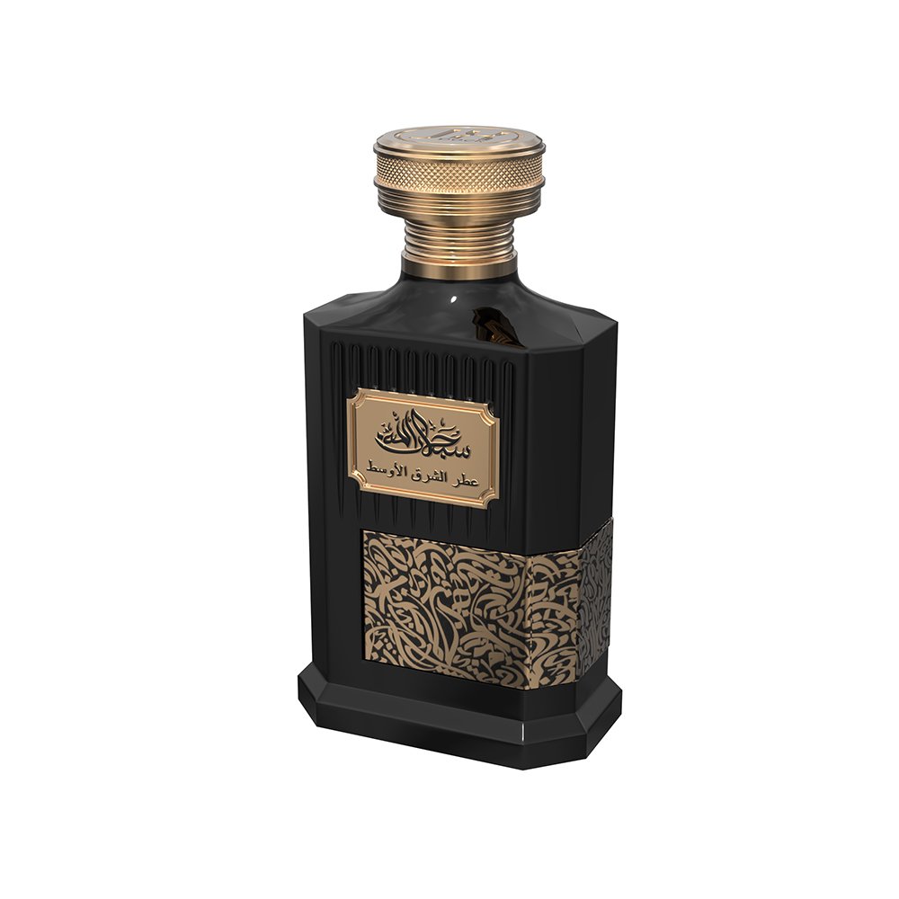 100ml Perfume Spray Bottle with Box Customizable Design Luxury Black Perfume Glass Bottle