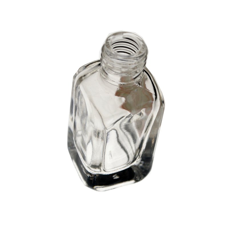 Low Moq Hot Selling Empty Round Square Glass Nail Polish Bottles Black Clear Nail Gel Polish Bottle