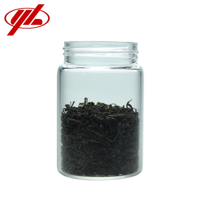 50ml 80ml 100ml 150ml 200ml 250ml 300ml Glass Jar Glass Bottle Clear Printing Glass Jar with Plastic Cap Manufacture