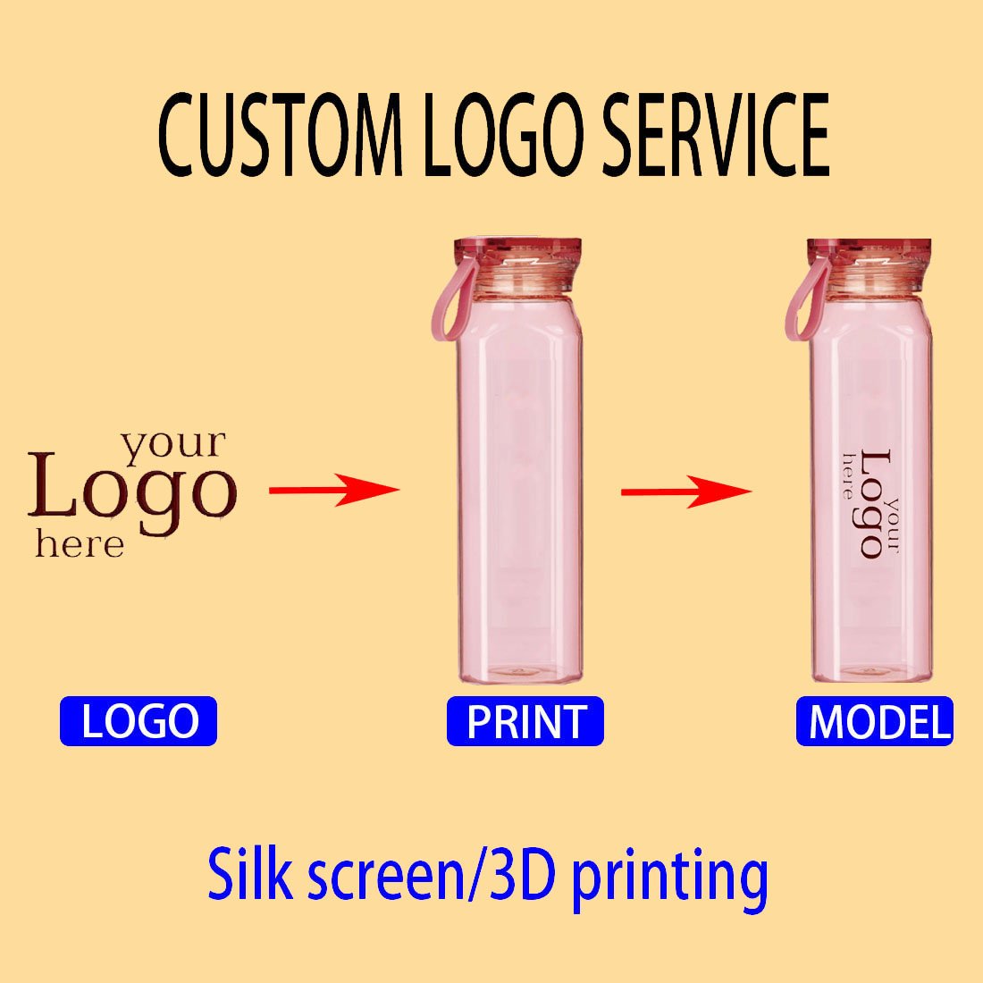 Custom logo 500 ml Creative Diamond Water Bottle Glass Drinking Water Cup Convenient Kid Bottle Back to School Glass Bottles