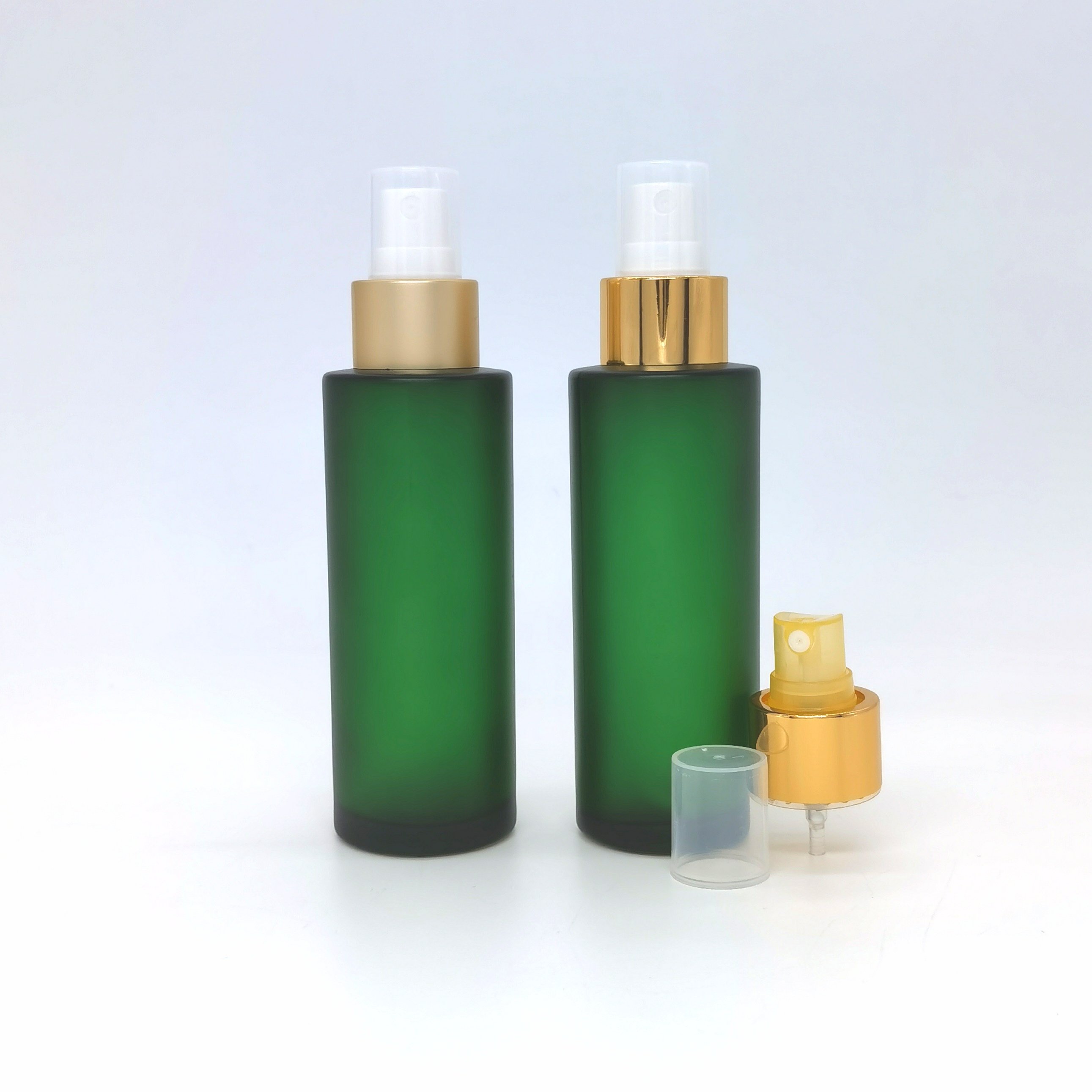 Frosted Glass Frosted Pump lotion Dispenser Bottle Cream Bottle Skincare Packaging Cosmetic Pump Glass Bottle