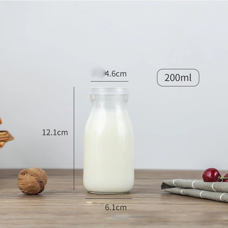 eco friendly recycled glass juice milk water bottle 500ml 1000ml swing top beverage/milk glass bottle with clip ceramics lid