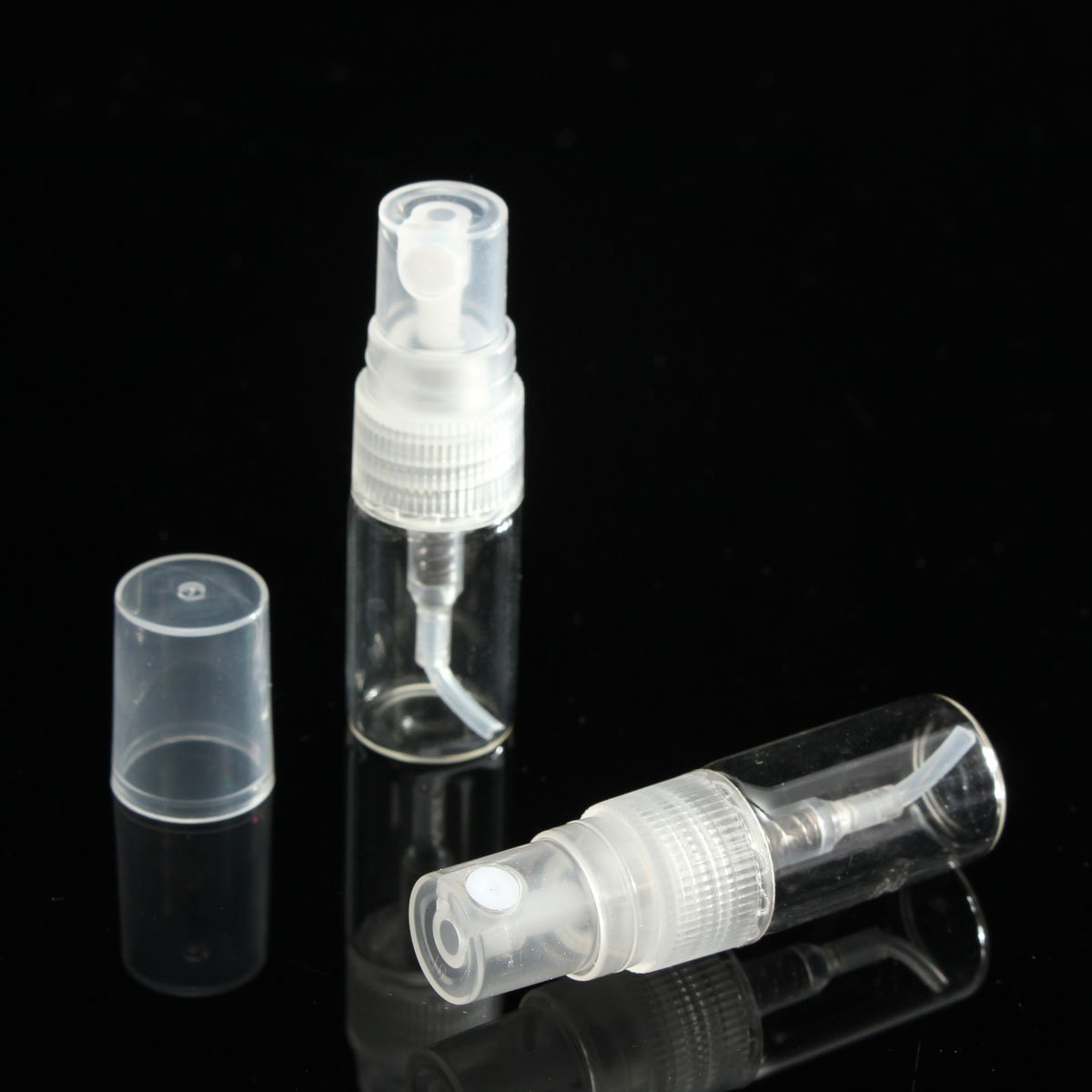 2ml white card gift box packaging perfume glass bottle with box