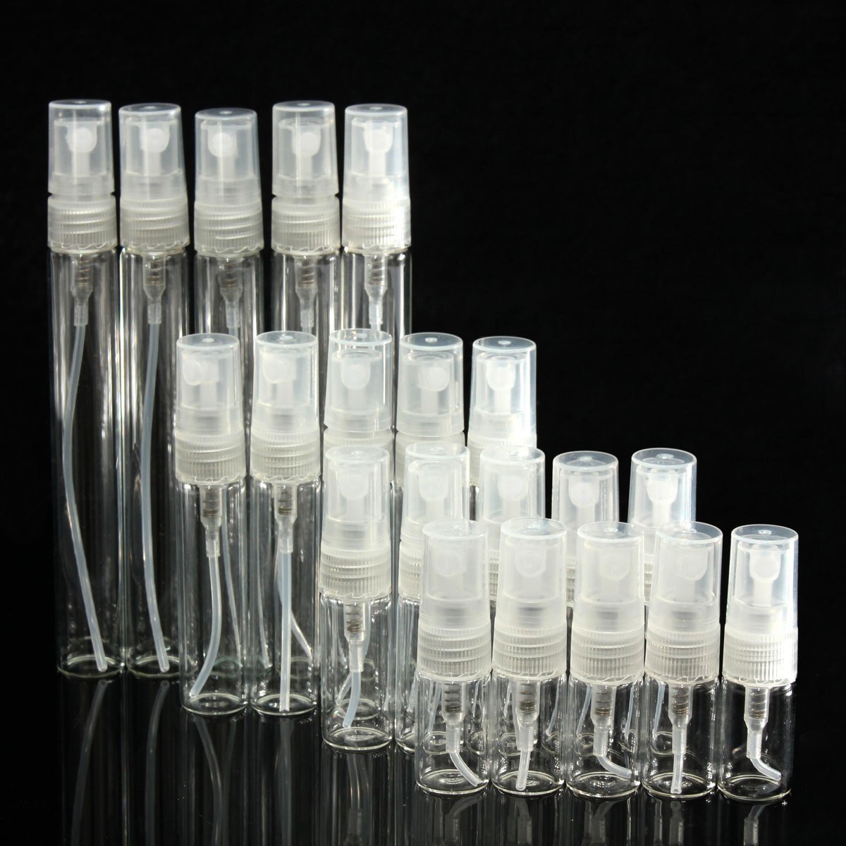 2ml white card gift box packaging perfume glass bottle with box