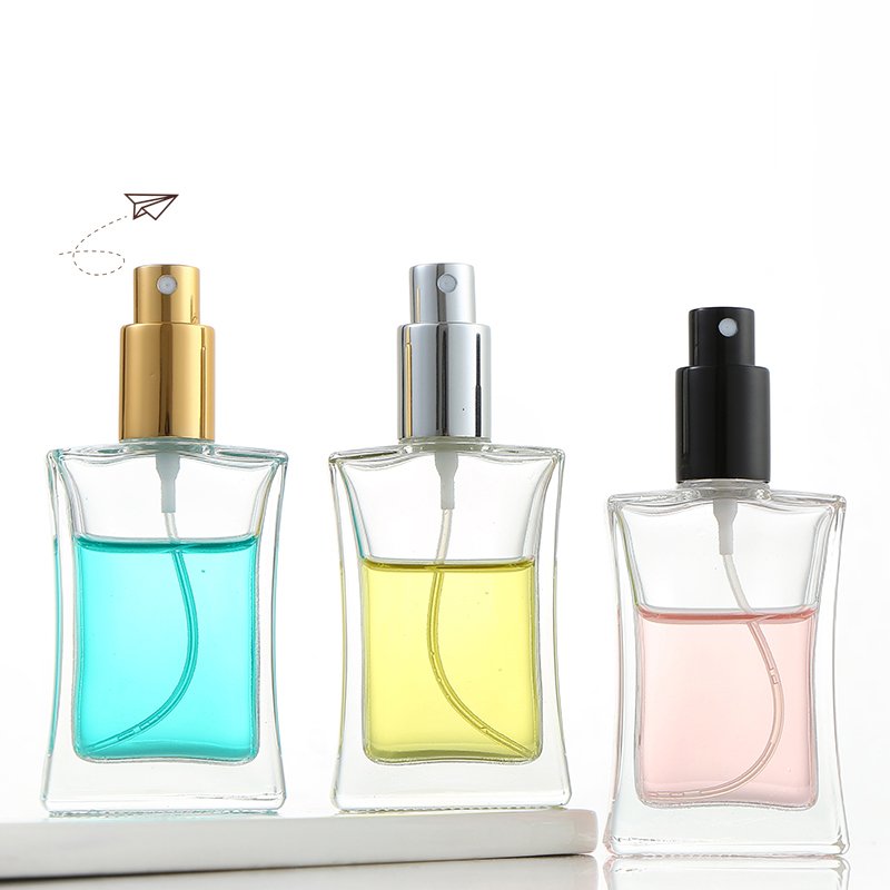 Most Popular Glass Bottle Manufacturer Wholesale Empty Square Luxury Perfume Bottle