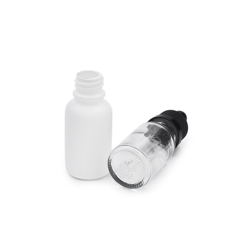 Wholesale 15ml essential oil glass pipette bottle with tamper proof CR lid amber bottle with Tamper Evident Cap Screw Lid